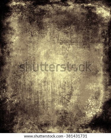 Grunge abstract texture background with faded central area for your text or picture
