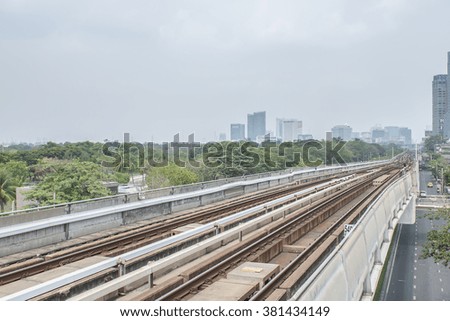 Rail Way for Electrical Train.