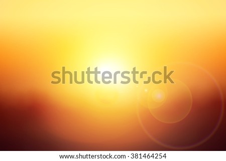 Natural spring backgrounds create light soft colors and bright sunshine a short time before sunset.