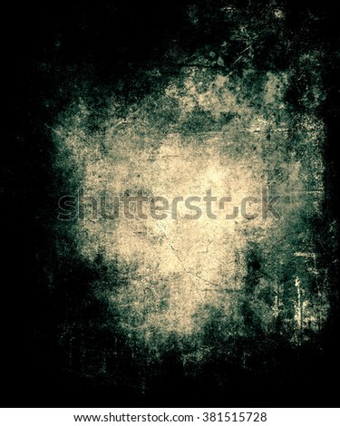 Beautiful Faded Grunge Scratched Texture, Scary Dark Background