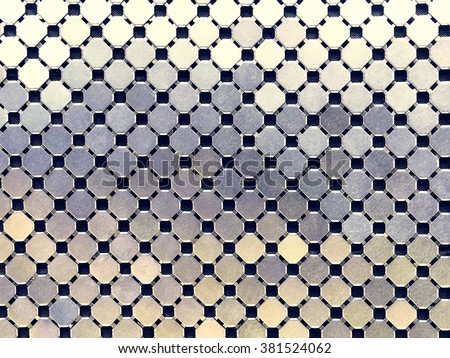 Metal silver checked pattern background