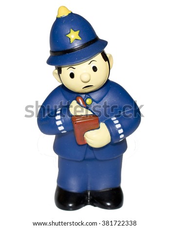 Police Toy Man Figure