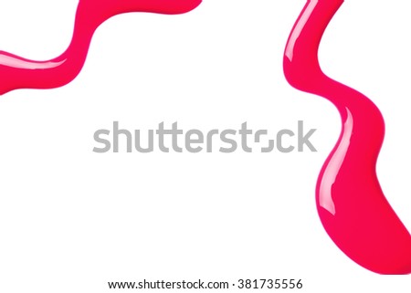 Very beautiful  cosmetics sample  on a white background.


