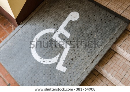 Walkways for the disabled