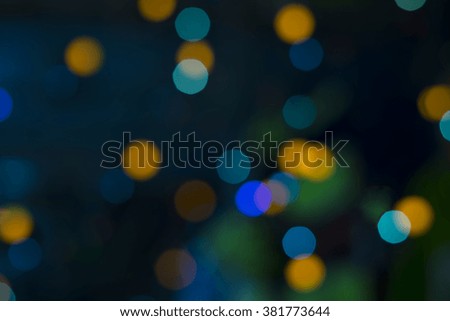 Abstract blur bokeh background.