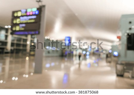 blurred background Airport