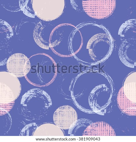 Irregular circles mosaic.Geometric Shapes in Grunge Style . Vintage texture.repeating background. vector illustration..Kids design