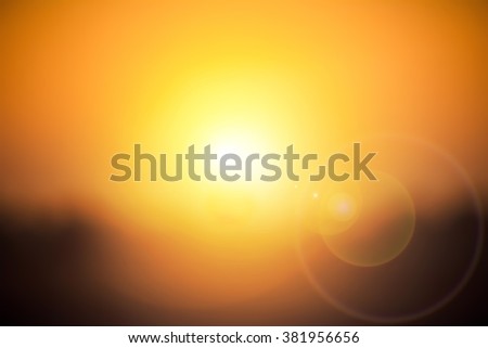 Natural spring backgrounds create light soft colors and bright sunshine a short time before sunset.