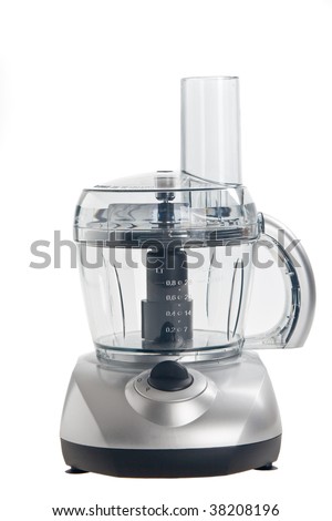 Food processor isolated on a white background Royalty-Free Stock Photo #38208196