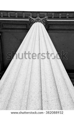 abstract old column in the  country  of europe italy and marble brick