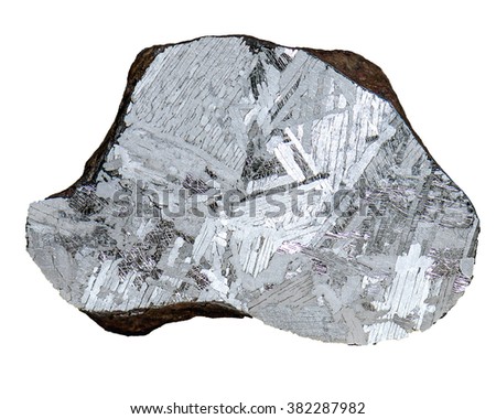 split and etched Iron Meteorite Mundrabilla pattern Eisenmeteorit  