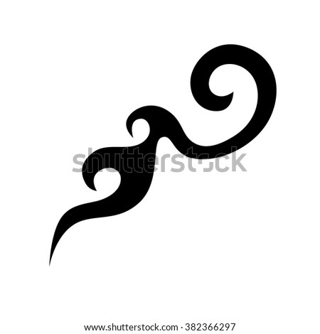Tribal tattoo vector design sketch. Single sleeve art pattern arm. Simple logo. Designer isolated abstract element for arm, leg , shoulder men and women on white background.