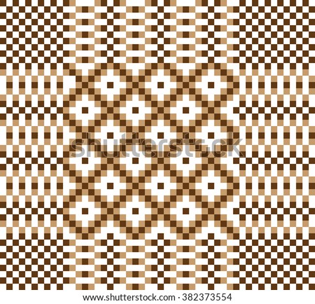 Geometric pattern. Design background with the Slavic ornaments (Earth-wet nurse motif). Vector illustration