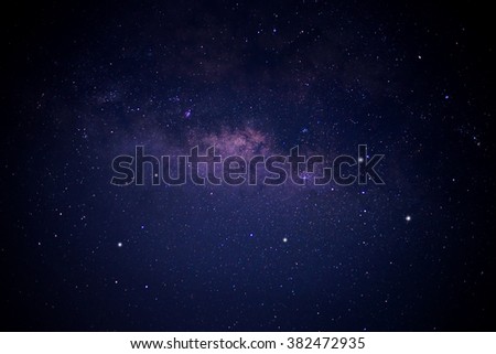 Milky Way Galaxy over phangnga province thailand