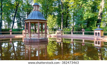 Pavilion in The Summer Garden in Saint Petersburg