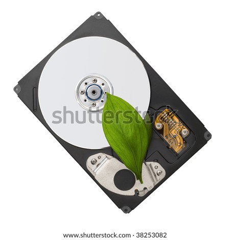 Conceptual image of hard disk