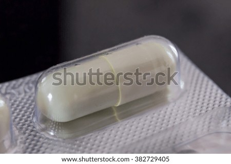 White soluble tablet package