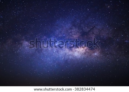 Milky Way galaxy with stars and space dust in the universe
 Royalty-Free Stock Photo #382834474