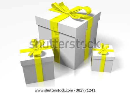 3D Christmas/Birthday decoration - gift boxes.