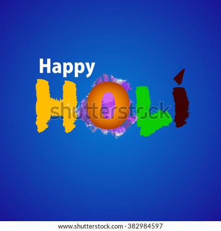 holi festival flyer design or greeting card design with colorful background.