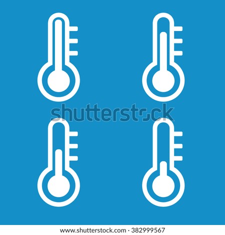 Thermometer icon. Vector illustration