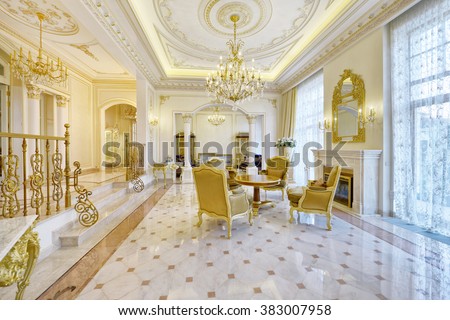 luxurious interior Royalty-Free Stock Photo #383007958
