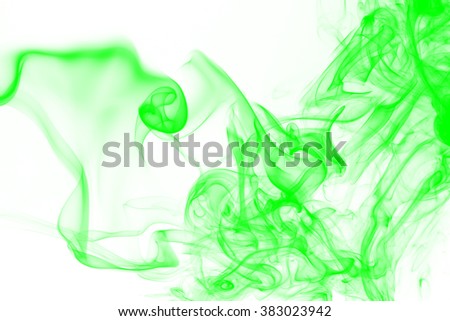 green smoke abstract background.
