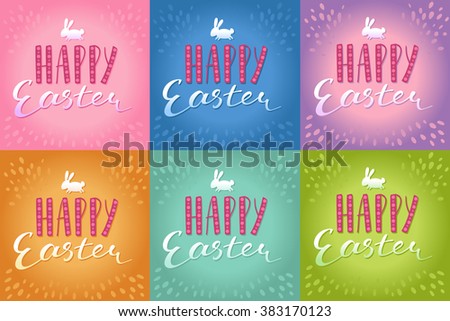 Happy Easter Greeting Card.