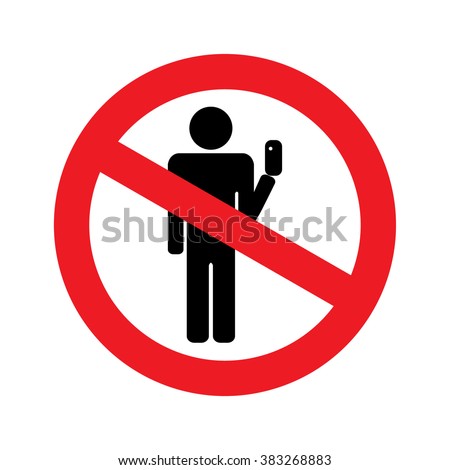 No selfies sign