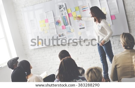 Business Presentation in a Trendy Office