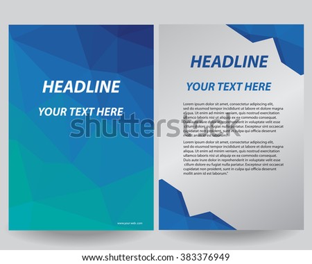 Abstract vector modern flyers brochure / annual report /design templates / stationery with grey background in size a4