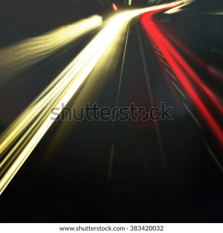 abstract night acceleration speed bokeh motion