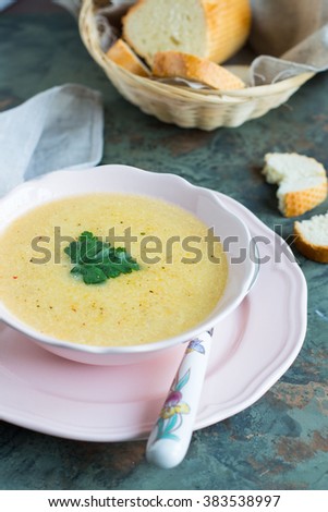 Homemade Fish Soup with Cream