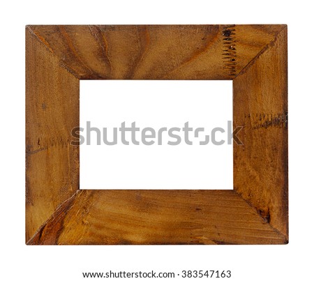 empty old wood frame
