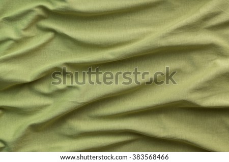 Green cotton fabric texture background
