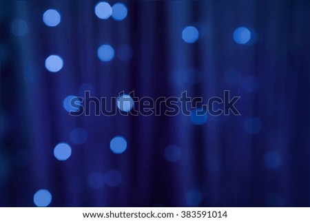 Defocused bokeh lights. Lights blurred blue bokeh background for your design