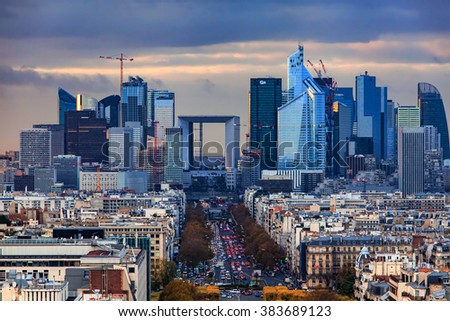 La Defense Financial District Paris France