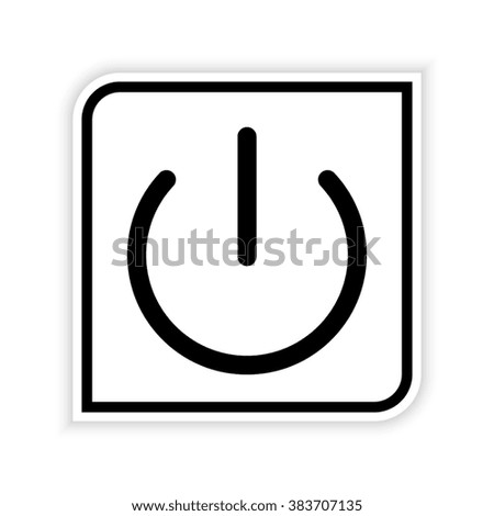On off switch  - vector icon