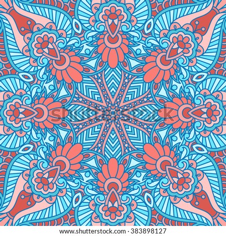 Vector vintage pattern for design, print, embroidery (you can use this pattern for carpet, shawl, pillow, cushion).