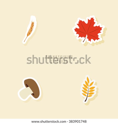 Thanksgiving day objects