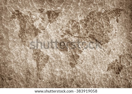 world map vintage pattern/art limestone wall texture for background.art concrete texture for background in black, grey and white colors