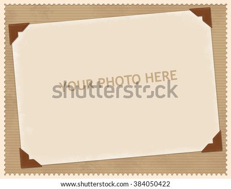 Paper frame background for photo