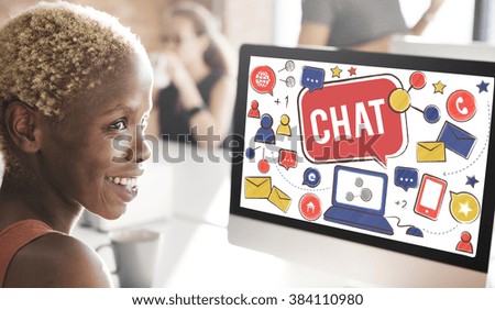 Chat Communication Social Media Networking Connection Concept