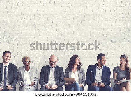 Human Resources Interview Recruitment Job Concept Royalty-Free Stock Photo #384111052