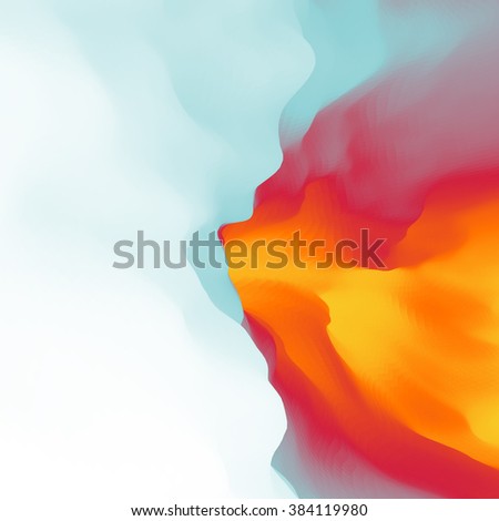 The Fire With Smoke. Abstract background. Modern pattern. Vector Illustration For Your Design. 