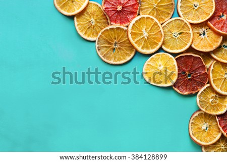 Fresh oranges and grapefruits on a wooden surface. Healthy eating, diet.Top view.