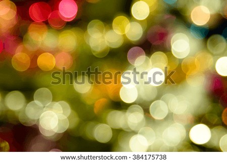 Abstract bright circular bokeh background blur