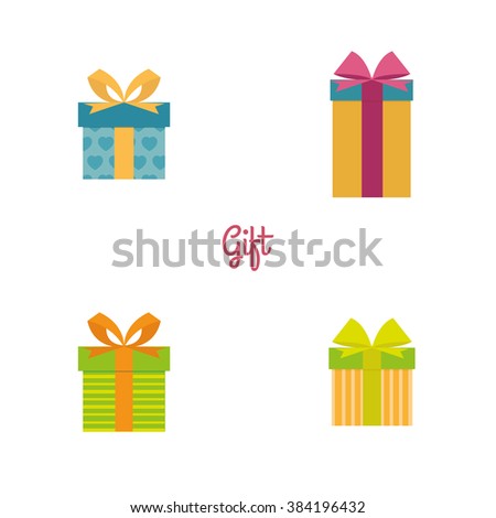 Cute present objects