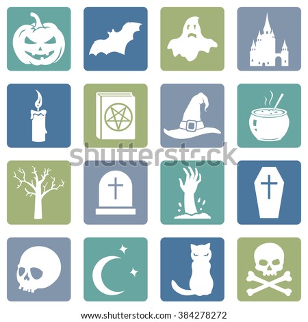 Vector Set of Halloween Icons