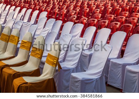 row of chairs